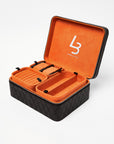 LB JEWELLERS LEATHER JEWELLERY TRAVEL CASE