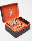 LB JEWELLERS LEATHER JEWELLERY TRAVEL CASE