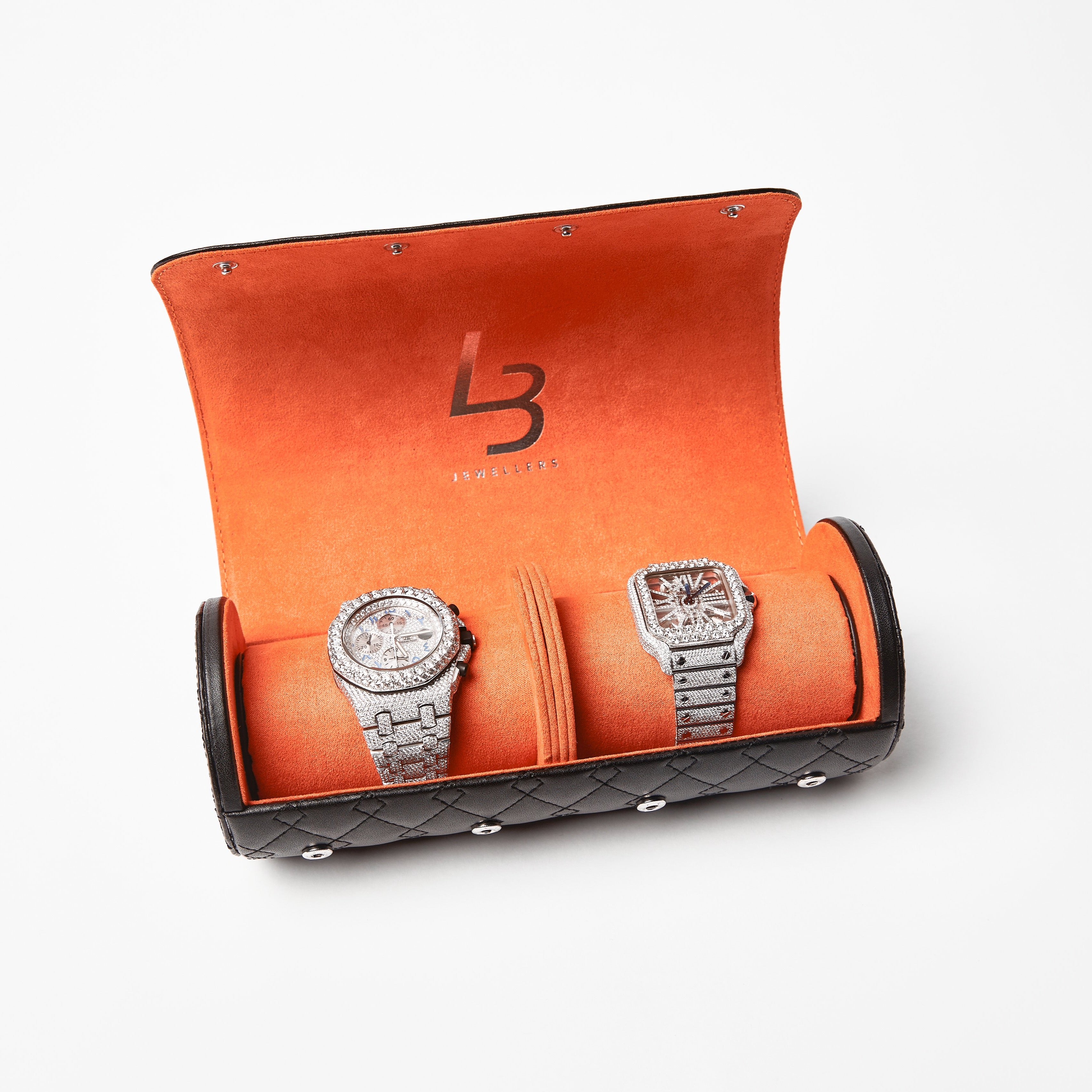  LEATHER 2 WATCH CASE