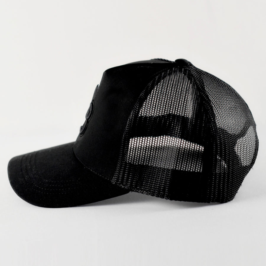 Black/Black Trucker Cap