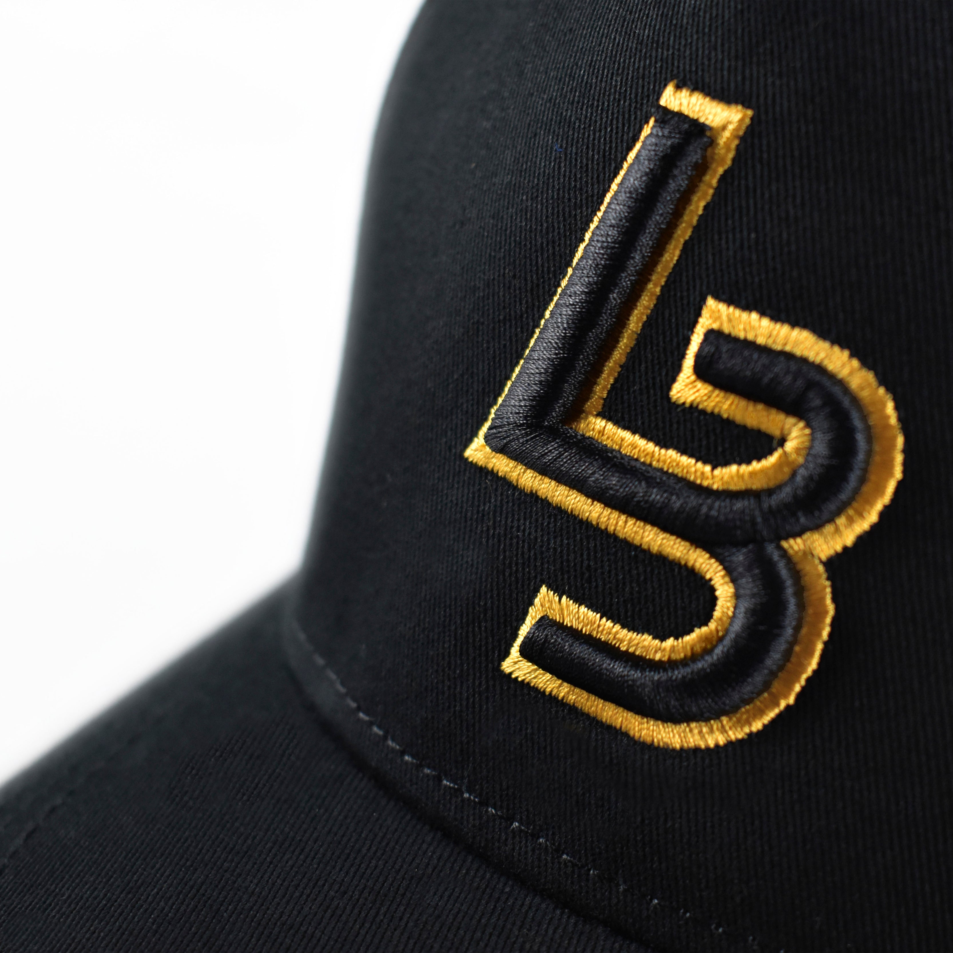 Black/Yellow Distressed Cap